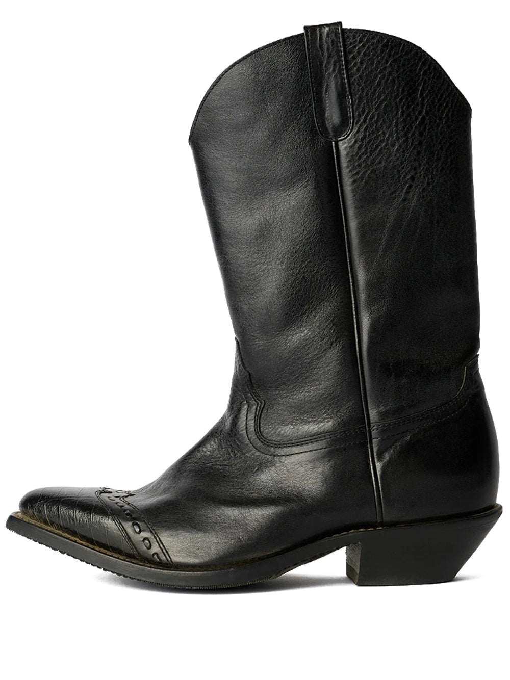 OUR LEGACY-CONSULTANT BOOT-A2267CDB DEEP BLACK LEATHER