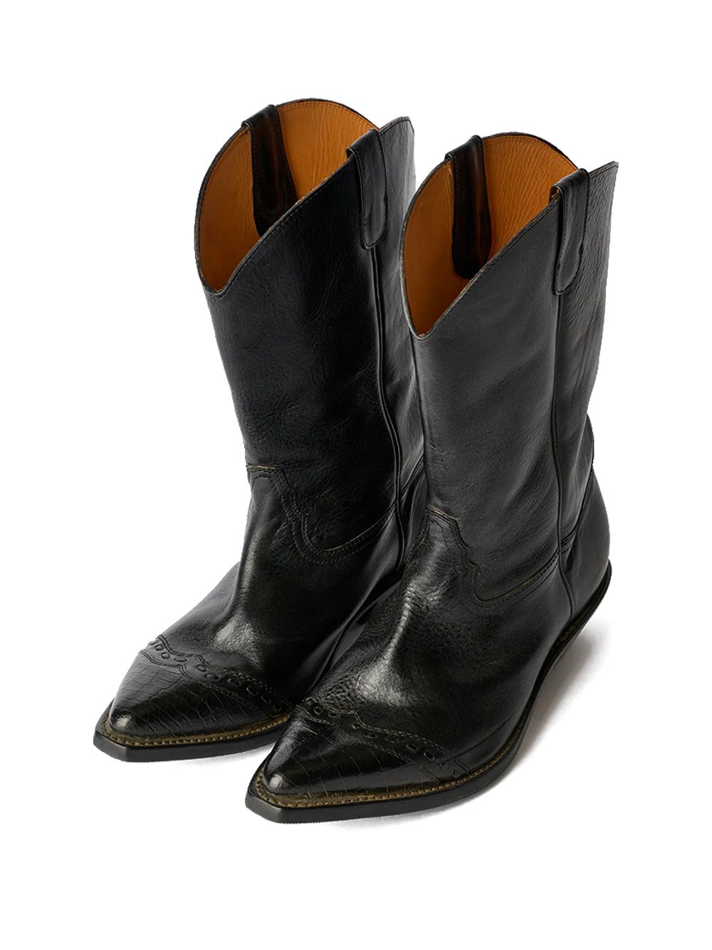 OUR LEGACY-CONSULTANT BOOT-A2267CDB DEEP BLACK LEATHER