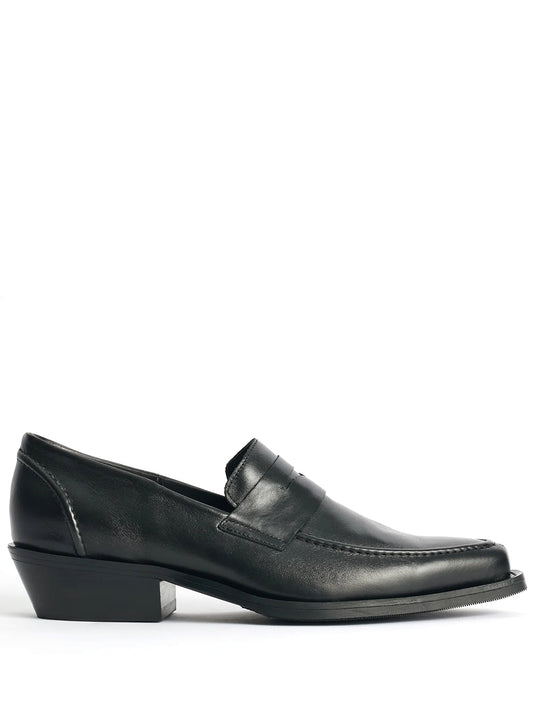 OUR LEGACY-CYPHER LOAFER-A2257SSB SOMBRE SATIN BOVINE