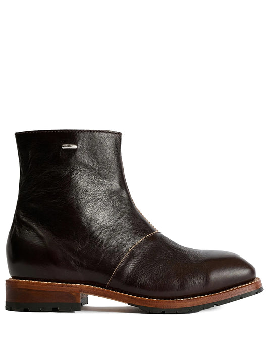 OUR LEGACY-ENGINE BOOT-A4257EDA DEEP AMERICANO LEATHER