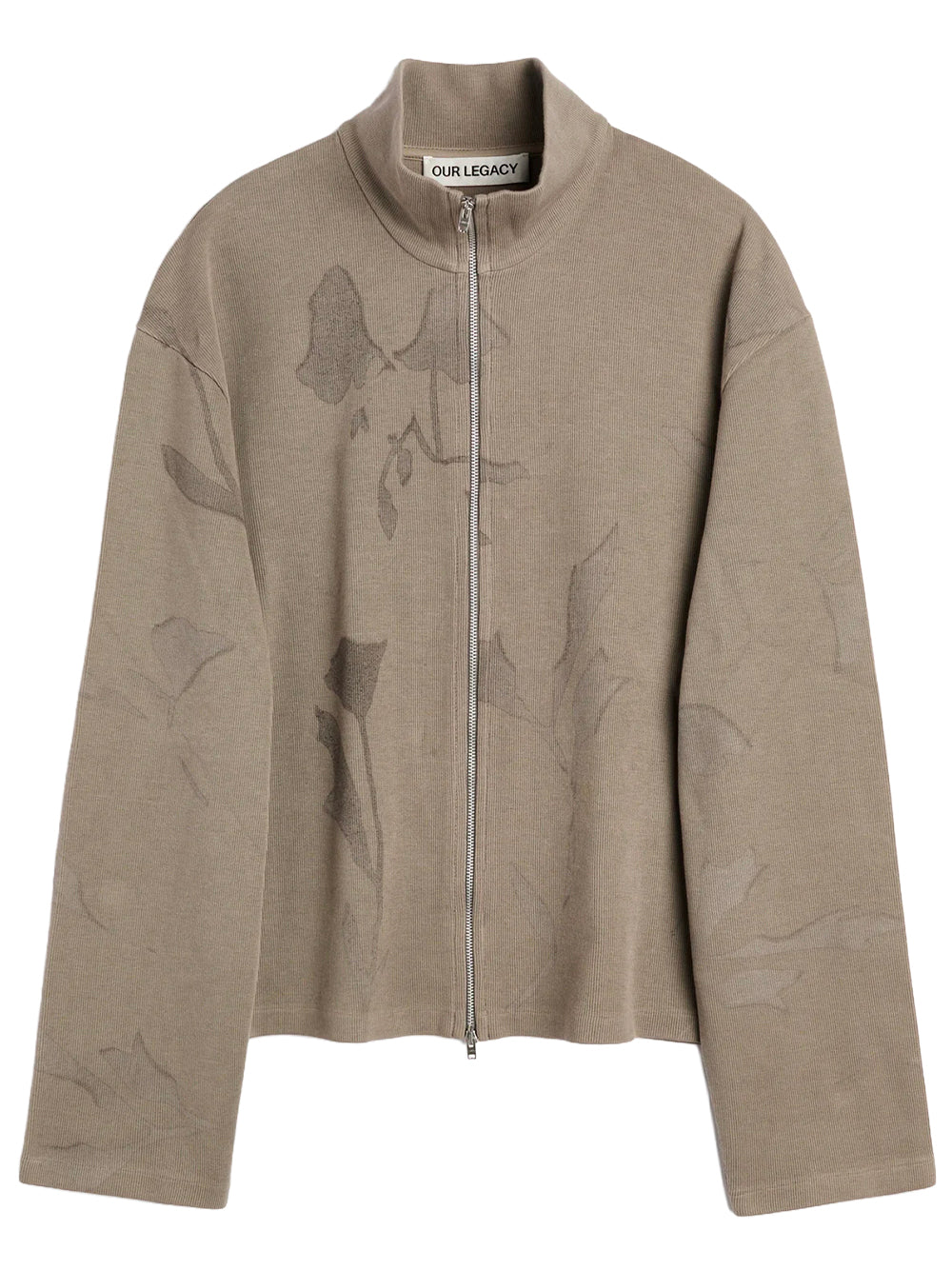 OUR LEGACY-SHRUNKEN FULLZIP-M4266SS SILT FLOWER ATHLETIC RIB
