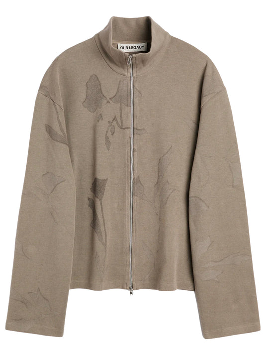 OUR LEGACY-SHRUNKEN FULLZIP-M4266SS SILT FLOWER ATHLETIC RIB