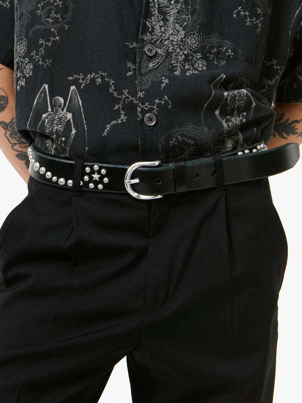 OUR LEGACY-STAR FALL BELT-A4228SB BLACK BRIDLE