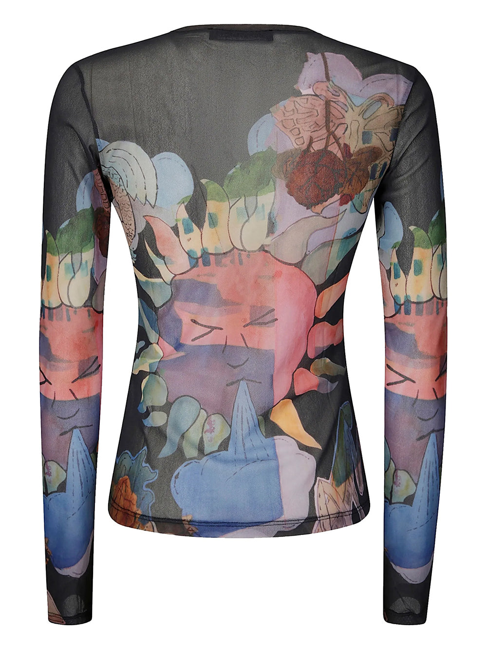 OUR LEGACY-SUPER SLIM LONGSLEEVE-W2256SM SOLAR POWER MARINA PRINT