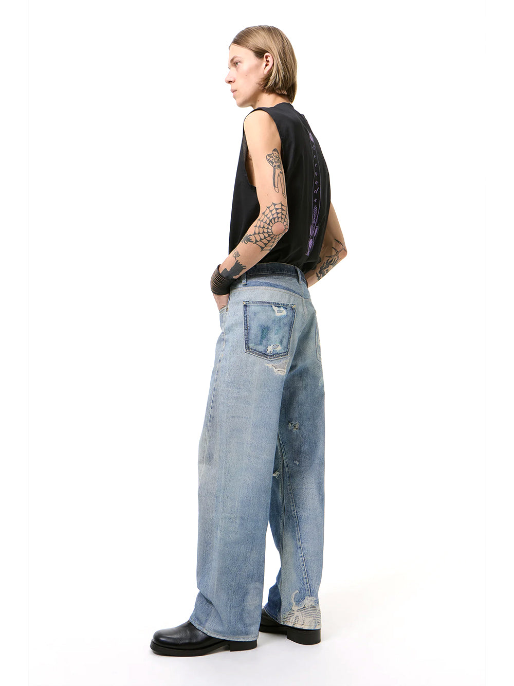 OUR LEGACY-THIRD CUT-M4205TDD DIGITAL DENIM PRINT
