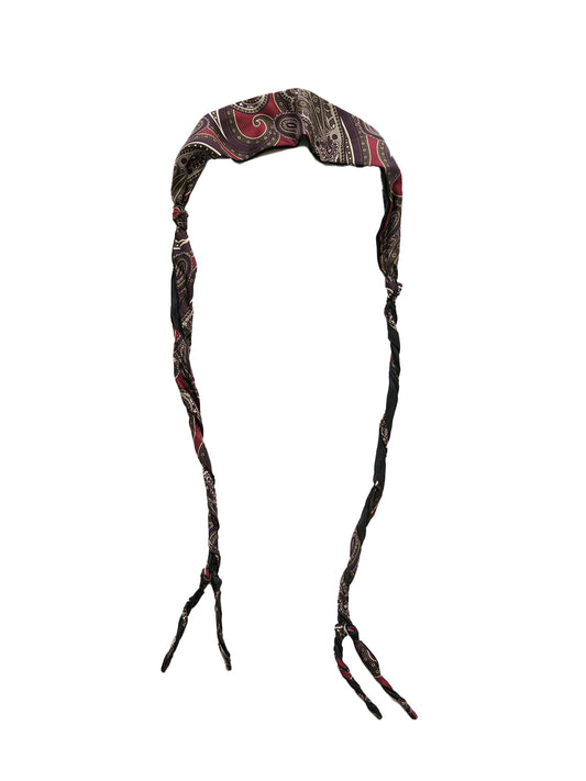 OUR LEGACY-TWISTED TIE-A4258TBPA BURGUNDY PAISLEY