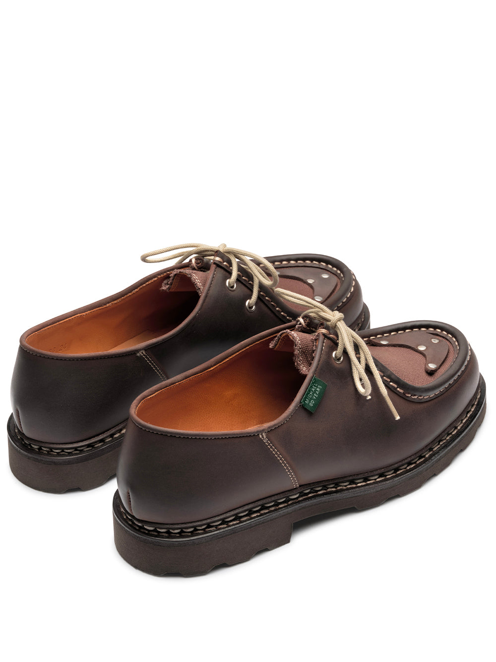 PARABOOT-MICHAEL 1950/MARCHE-238383 MARRON NUB GRINGO/TOILE EBENE