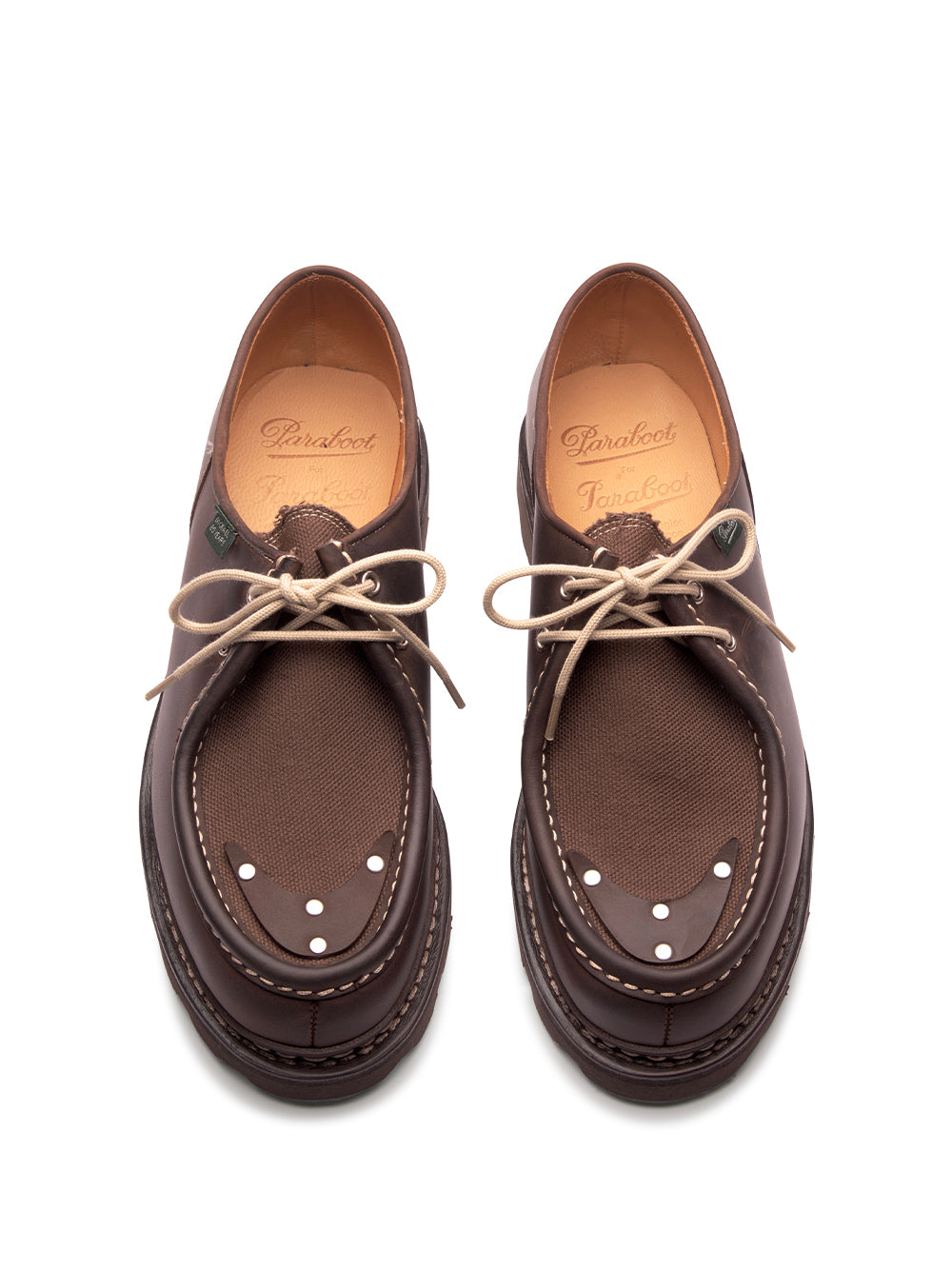 PARABOOT-MICHAEL 1950/MARCHE-238383 MARRON NUB GRINGO/TOILE EBENE