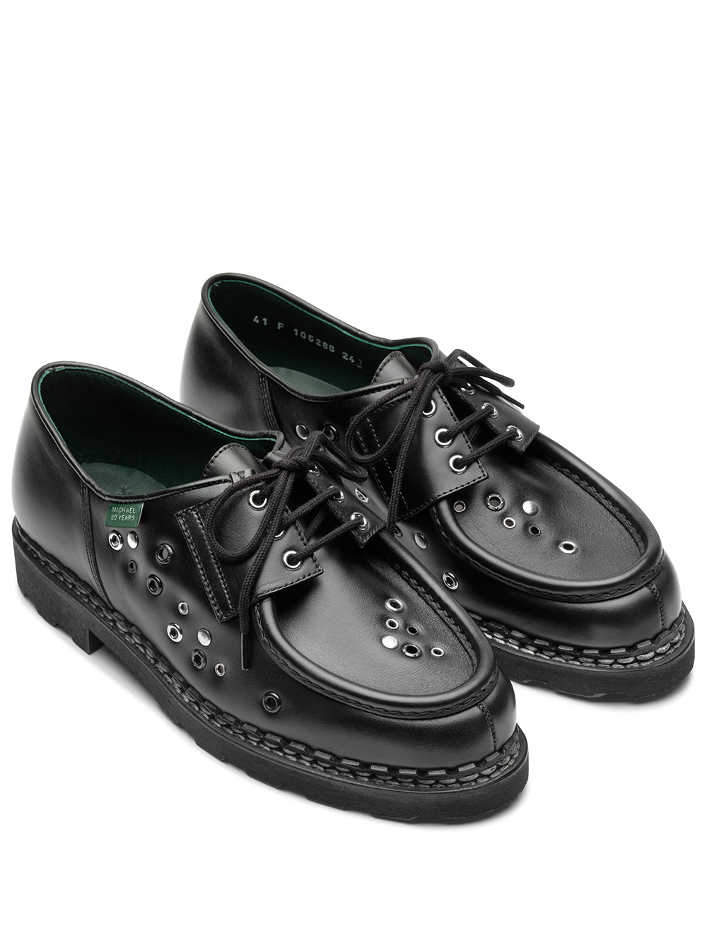 PARABOOT-MICHAEL 1980/MARCHE-238720 NOIRE DEM NOIR/VERT