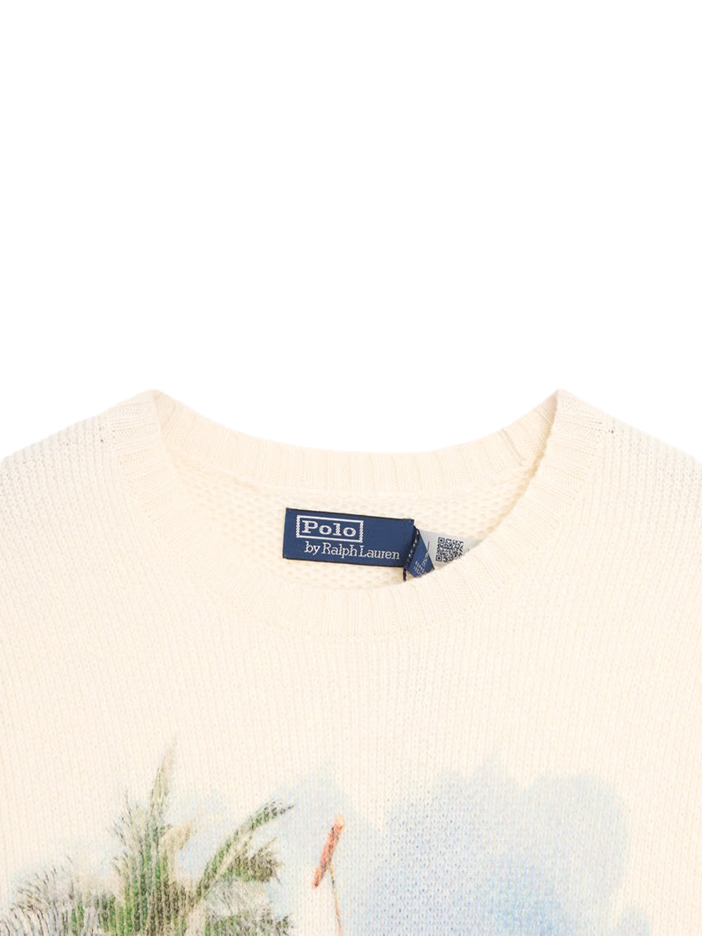 POLO RALPH LAUREN-CASHMERE GRAPHIC SWEATER-710B24337001 CREAM COMBO