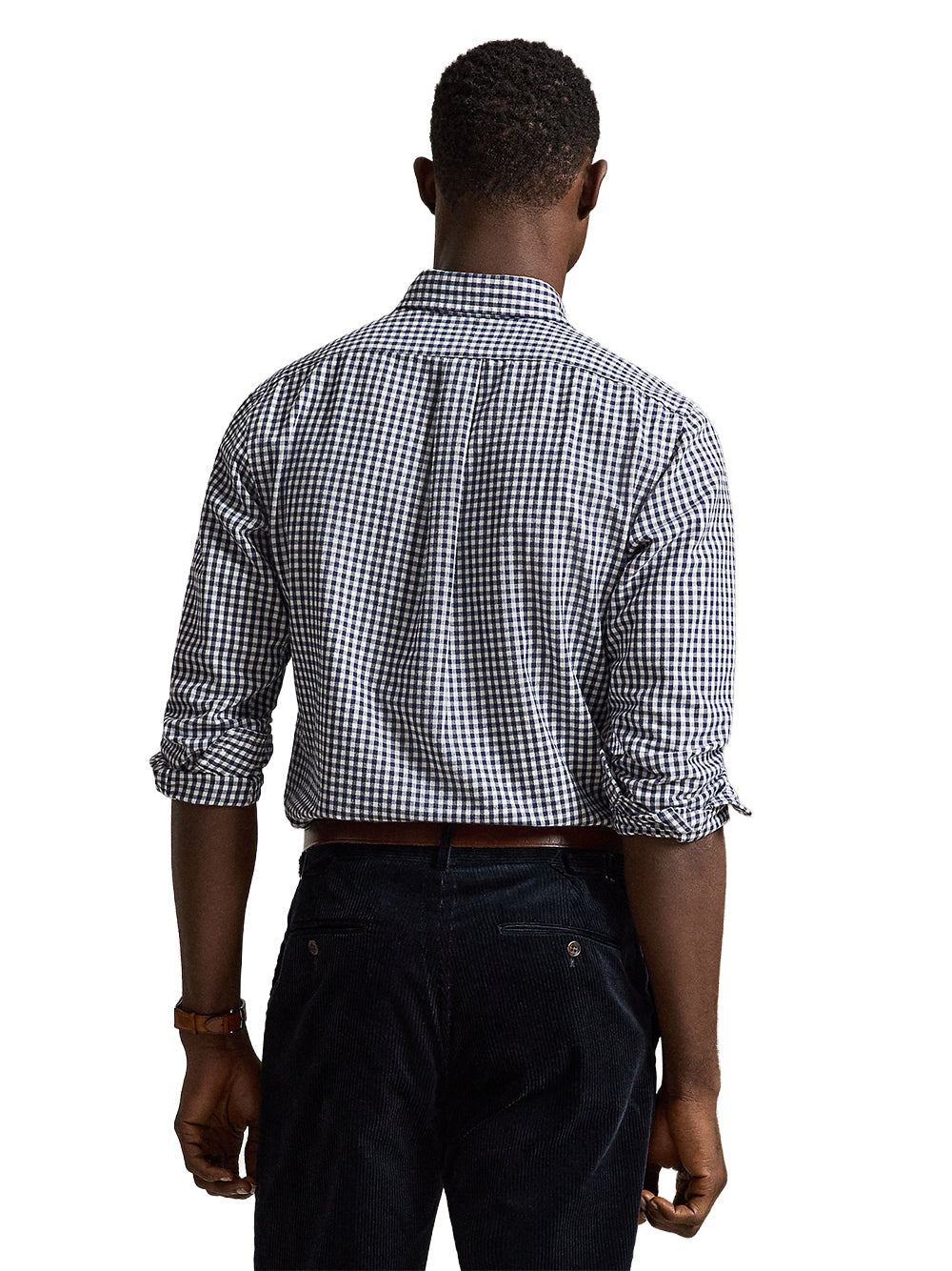 POLO RALPH LAUREN-CLASSIC OXFORD WOVEN SHIRT-710B30243001 WHITE/NAVY