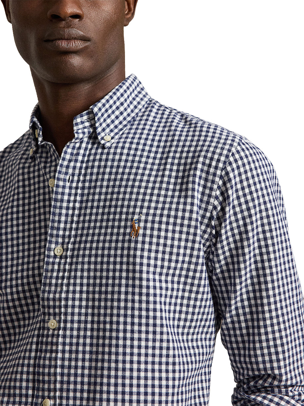 POLO RALPH LAUREN-CLASSIC OXFORD WOVEN SHIRT-710B30243001 WHITE/NAVY