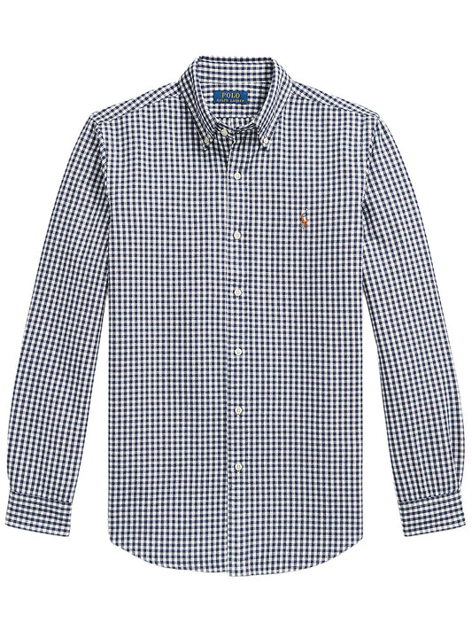 POLO RALPH LAUREN-CLASSIC OXFORD WOVEN SHIRT-710B30243001 WHITE/NAVY
