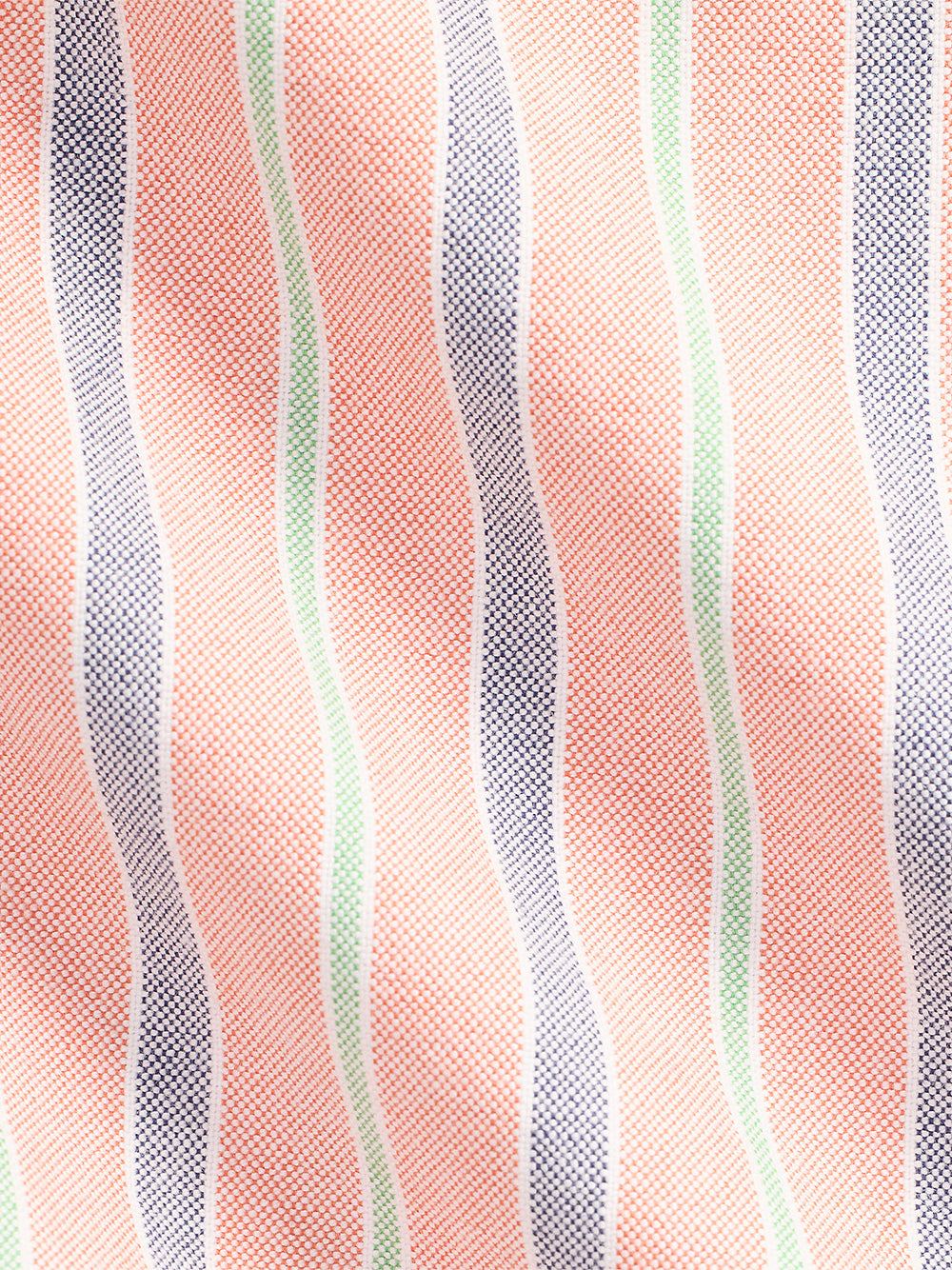 POLO RALPH LAUREN-CUSTOM FIT STRIPED OXFORD SHIRT-710P00630004 6882C ORANGE ROYAL MULTI