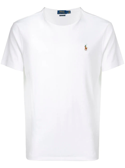 POLO RALPH LAUREN-CUSTOM SLIM FIT SOFT COTTON T-SHIRT-710740727002 WHITE