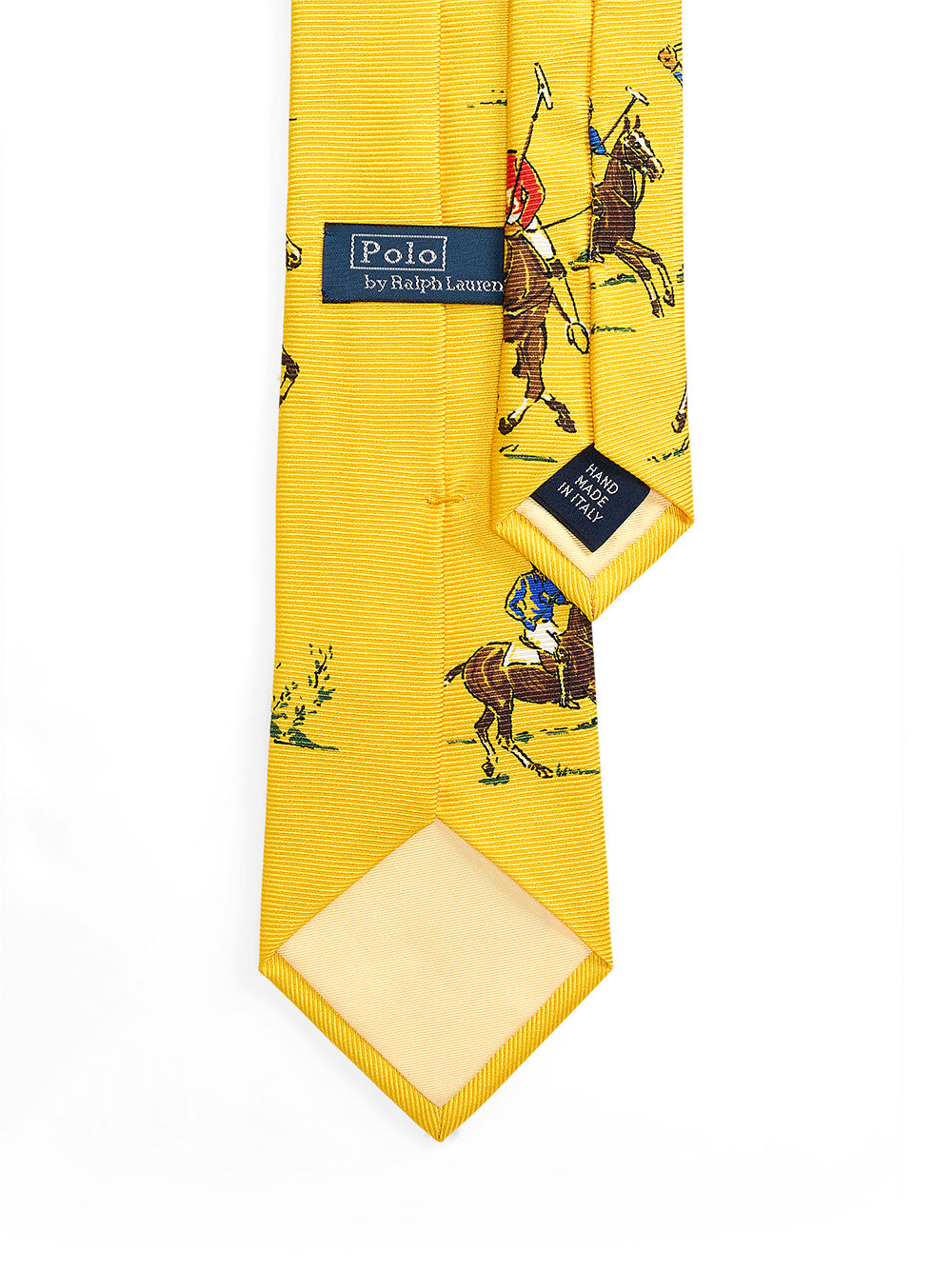 POLO RALPH LAUREN-EQUESTRIAN PRINT SILK TIE-712B13454001 YELLOW