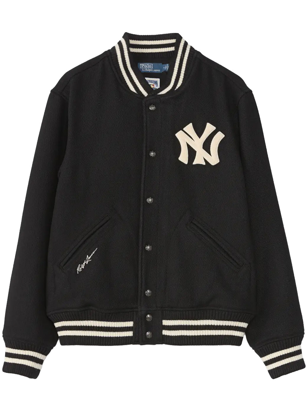 POLO RALPH LAUREN-NY BBALL JKT-LINED BOMBER-710953996500 POLO BLACK