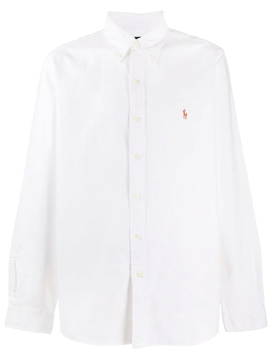 POLO RALPH LAUREN-OXFORD SHIRT - CUSTOM FIT-710792041.001 001 WHITE