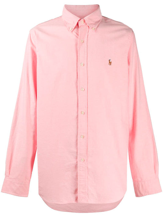 POLO RALPH LAUREN-OXFORD SHIRT - CUSTOM FIT-710792041.003 003 PINK