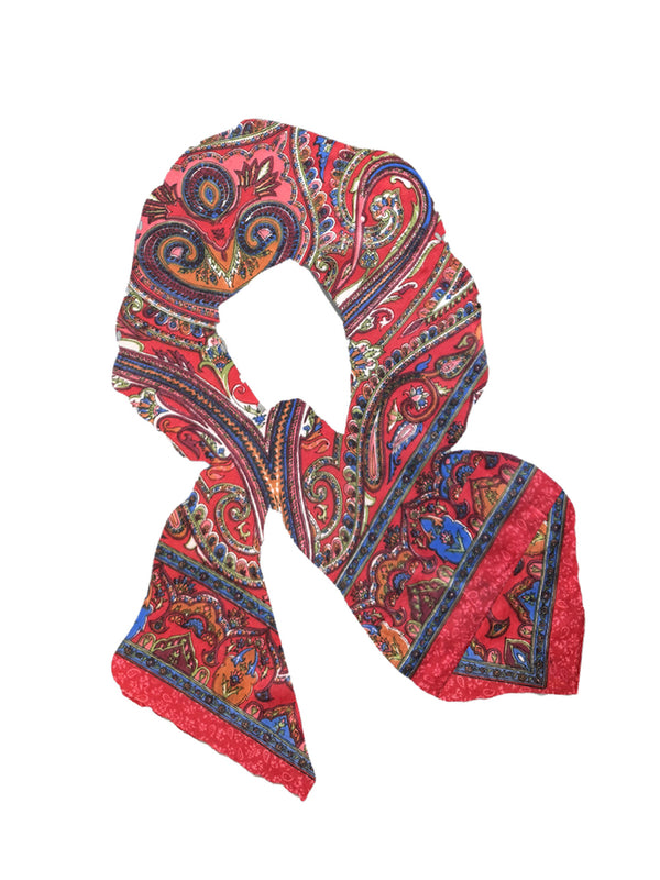 PAISLEY SILK BANDANA