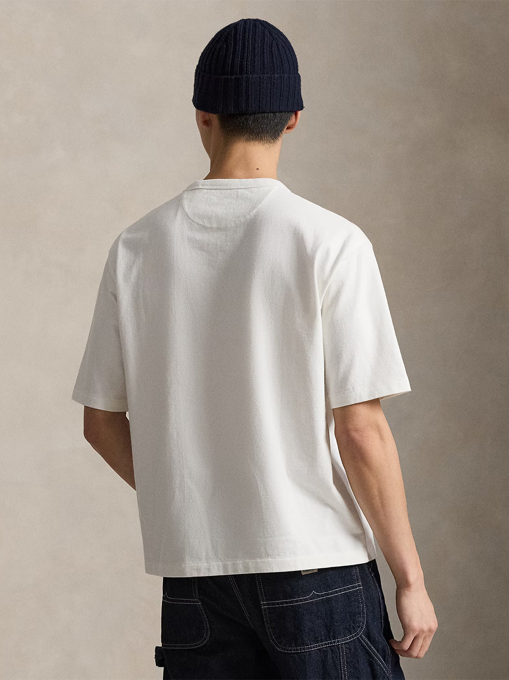 POLO RALPH LAUREN-RELAXED FIT JERSEY CREWNECK T-SHIRT-710A12979004 WHITE