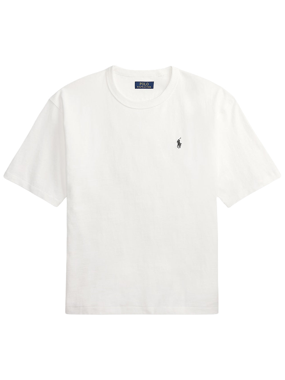POLO RALPH LAUREN-RELAXED FIT JERSEY CREWNECK T-SHIRT-710A12979004 WHITE