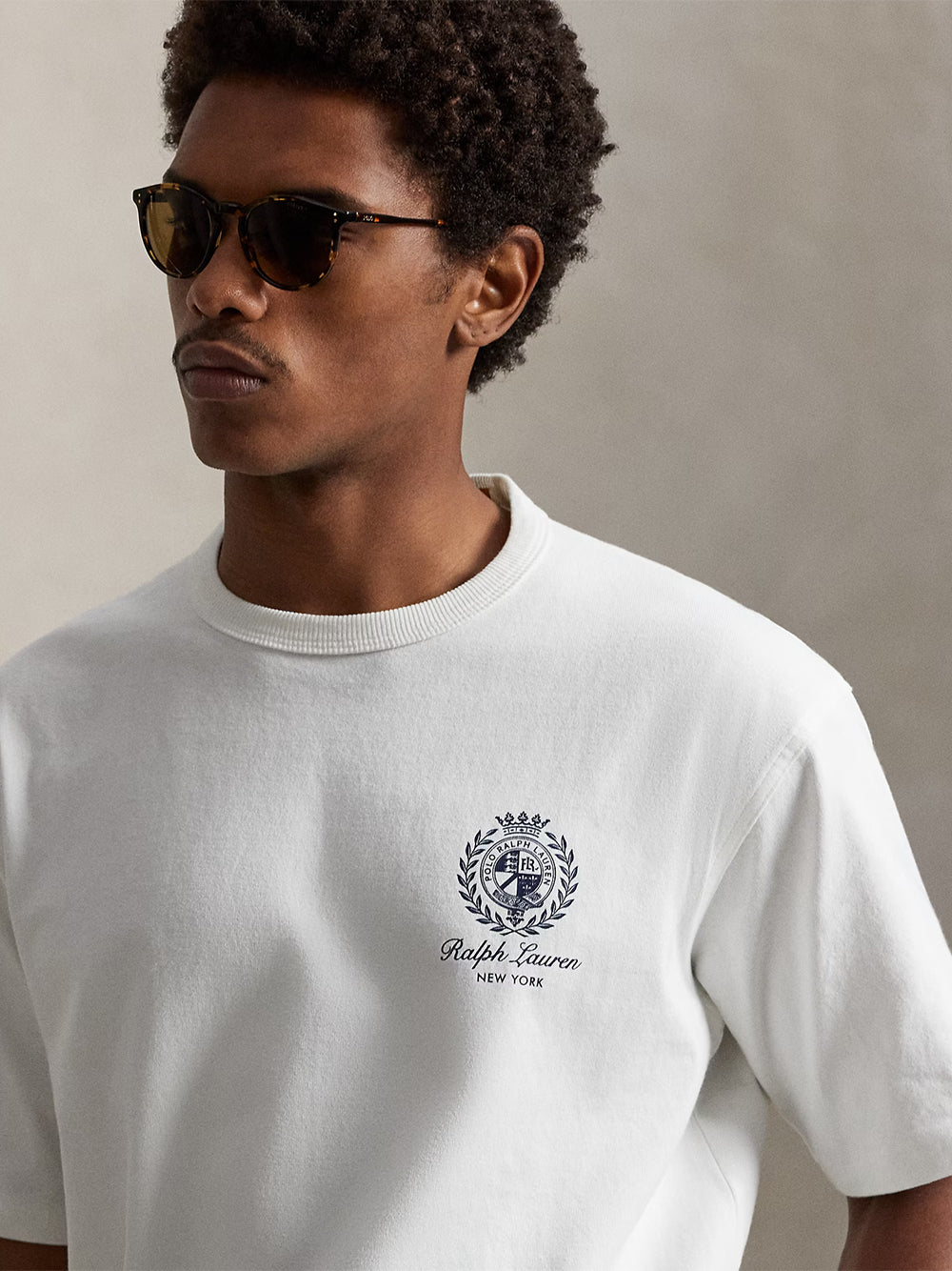 POLO RALPH LAUREN-RELAXED FIT JERSEY GRAPHIC T-SHIRT-710A13265002 WHITE