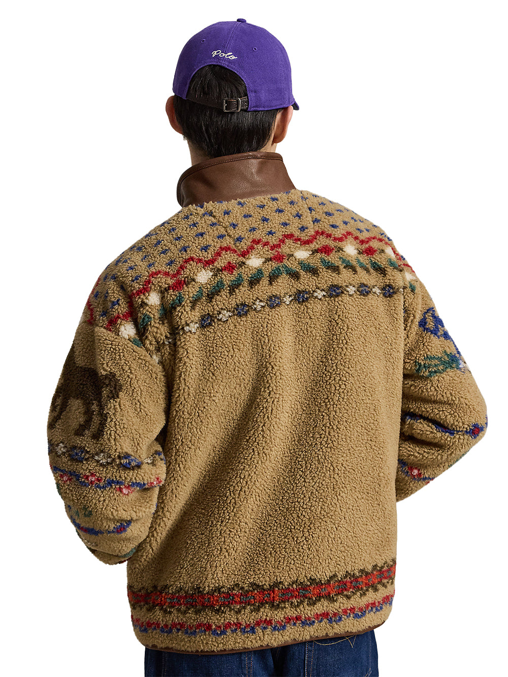 POLO RALPH LAUREN-SCENIC PILE FLEECE JACKET-710B26317001 MONTANA KHAKI
