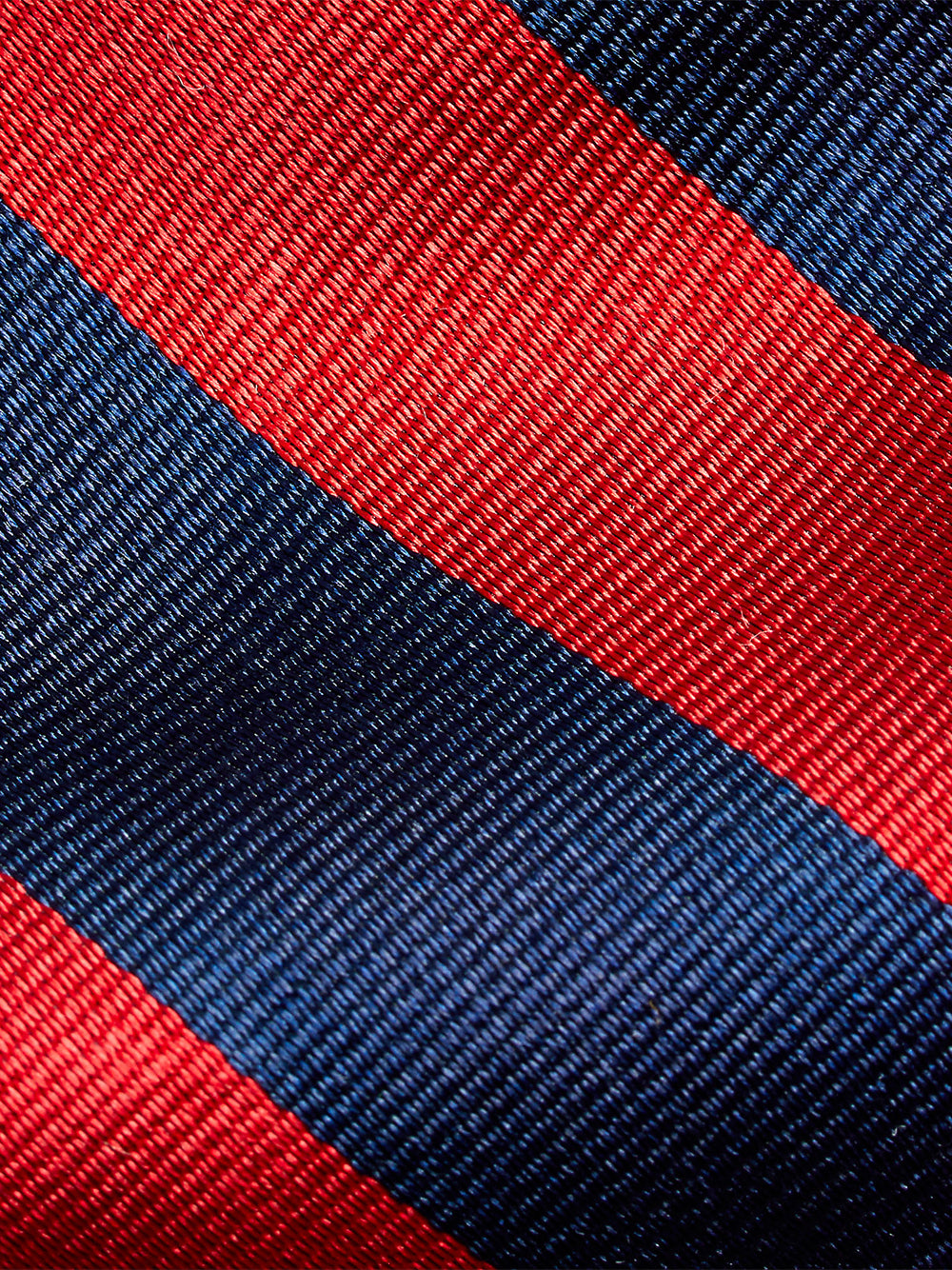 POLO RALPH LAUREN-STRIPED SILK REPP NARROW TIE-712792493002 NAVY/RED