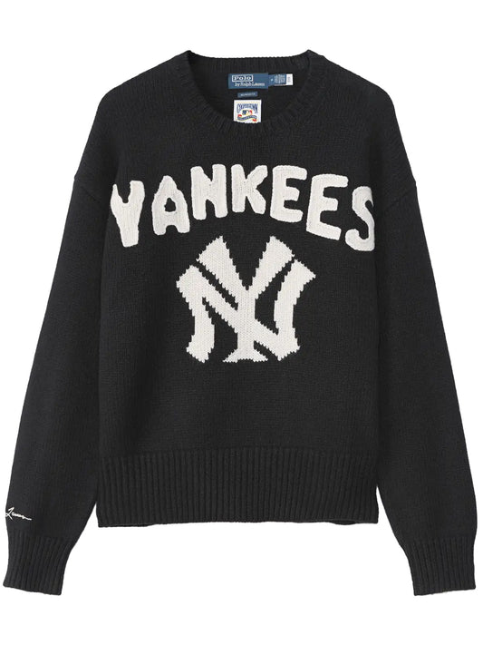POLO RALPH LAUREN-SWEATER PULLOVER NY YANKEES-710B27165001 POLO BLACK/MULTI