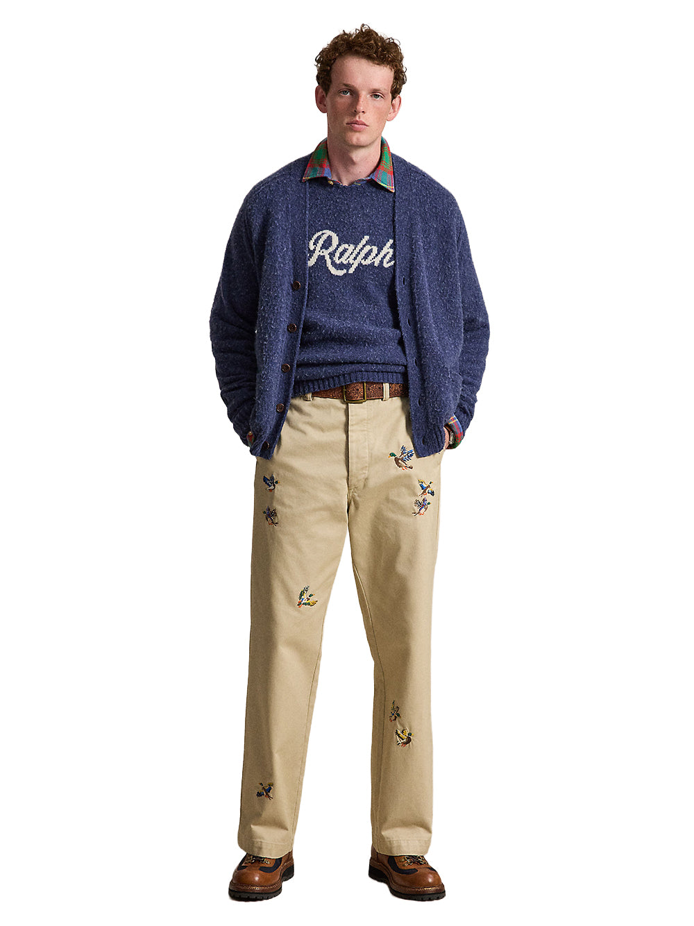 POLO RALPH LAUREN-THE EMBROIDERED BIG CHINO-710B24591001 WASHED CLASSIC KHAKI