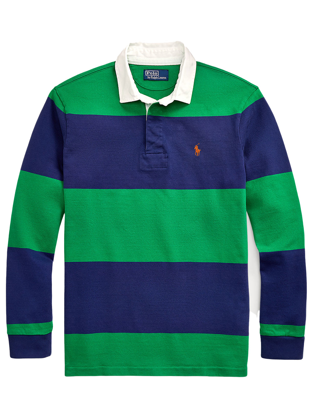 POLO RALPH LAUREN-THE ICONIC RUGBY SHIRT-710980299001 FRESHWATER/CRUISE GREEN