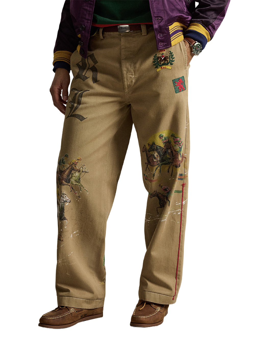 POLO RALPH LAUREN-THE LIMITED-EDITION BIG CHINO-710P08209001 DESERT KHAKI W/ PRINT