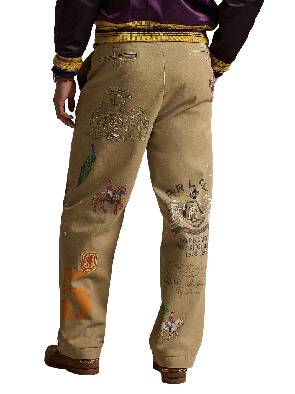 POLO RALPH LAUREN-THE LIMITED-EDITION BIG CHINO-710P08209001 DESERT KHAKI W/ PRINT