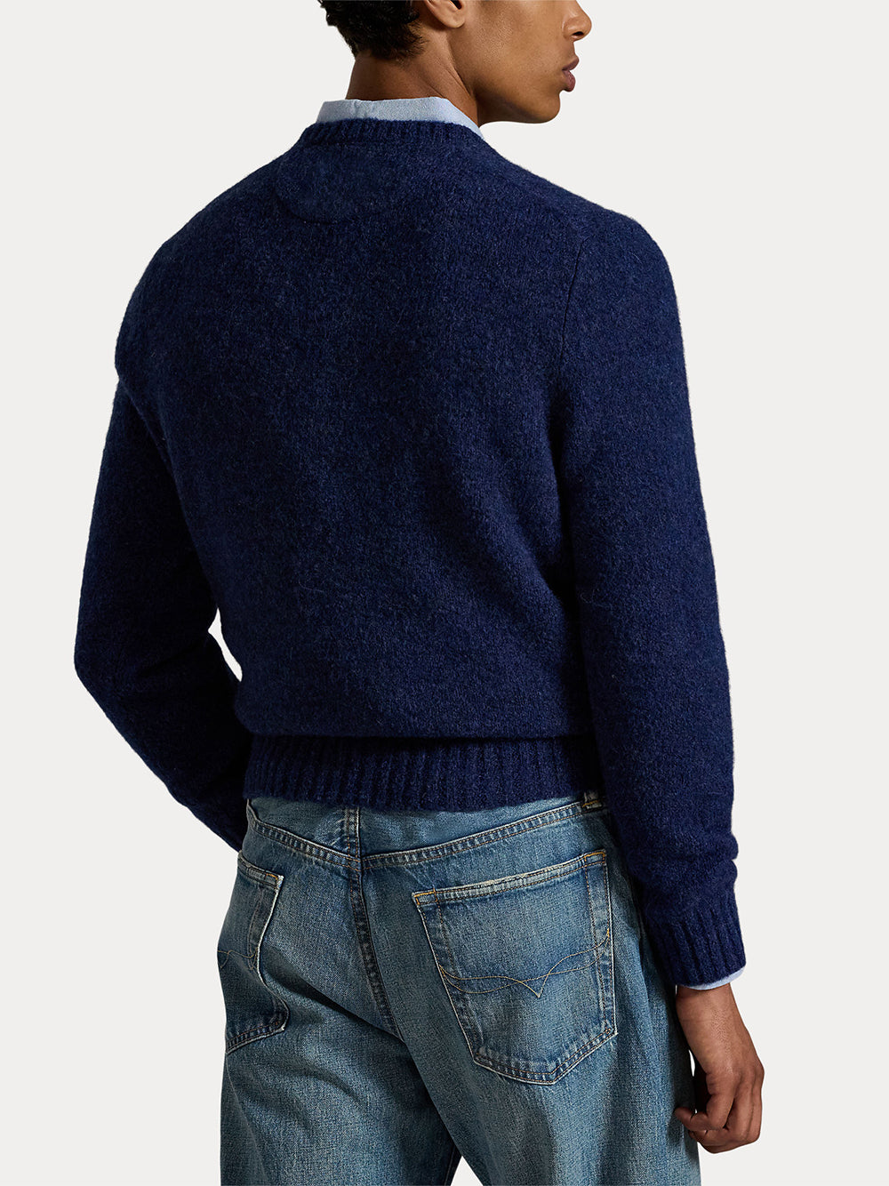 POLO RALPH LAUREN-THE RALPH LOGO SWEATER-710979098001 NAVY COMBO