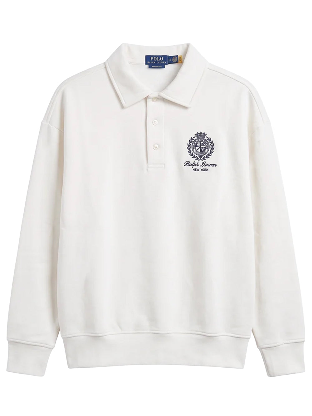POLO RALPH LAUREN-THE RL FLEECE RELAXED CREST SWEATSHIRT-710B28744002 TROPHY CREAM