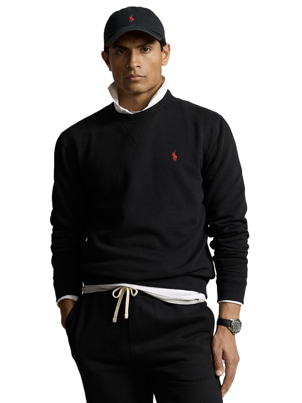 POLO RALPH LAUREN-THE RL FLEECE SWEATSHIRT-710766772001 POLO BLACK