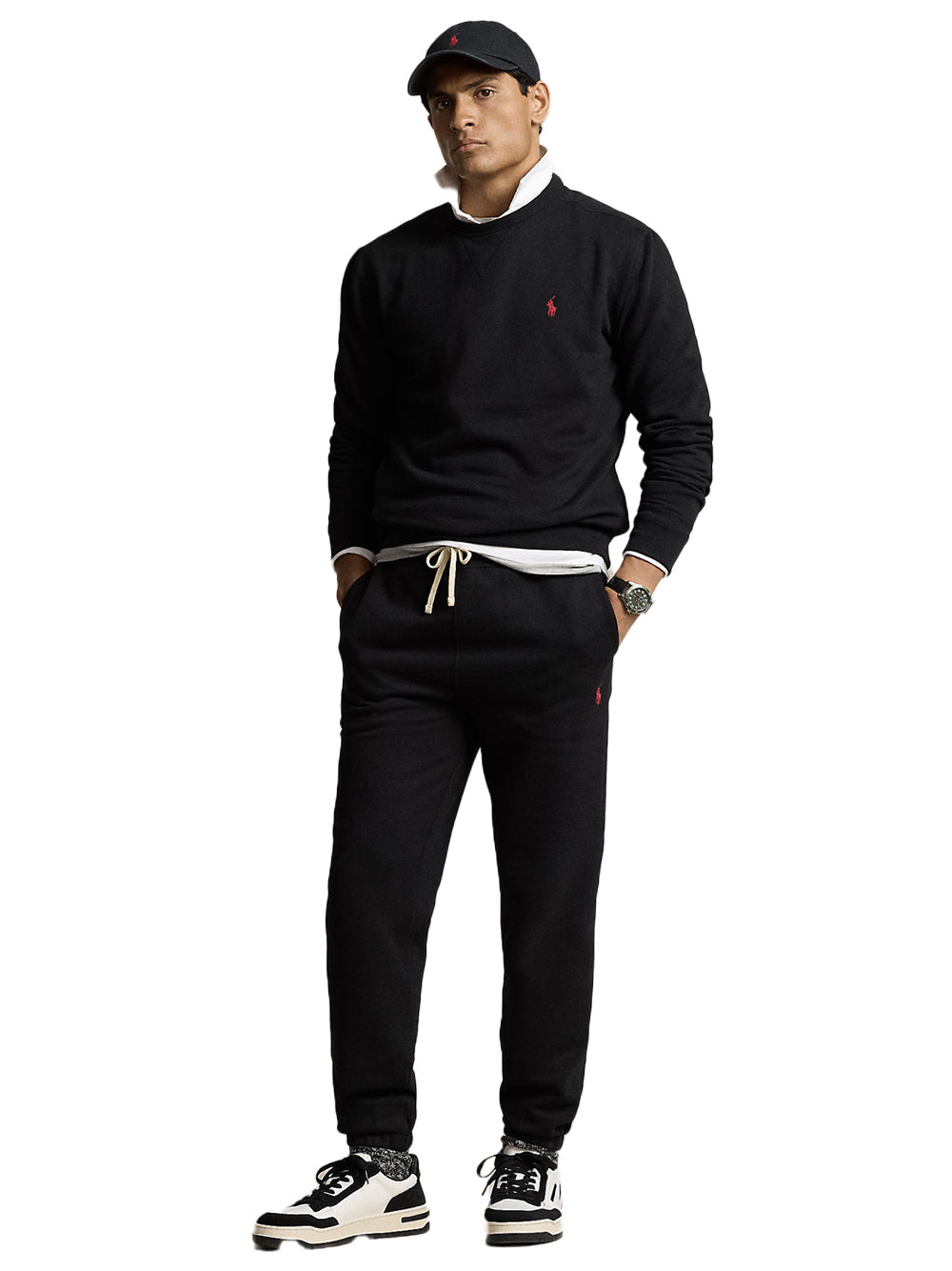 POLO RALPH LAUREN-THE RL FLEECE SWEATSHIRT-710766772001 POLO BLACK