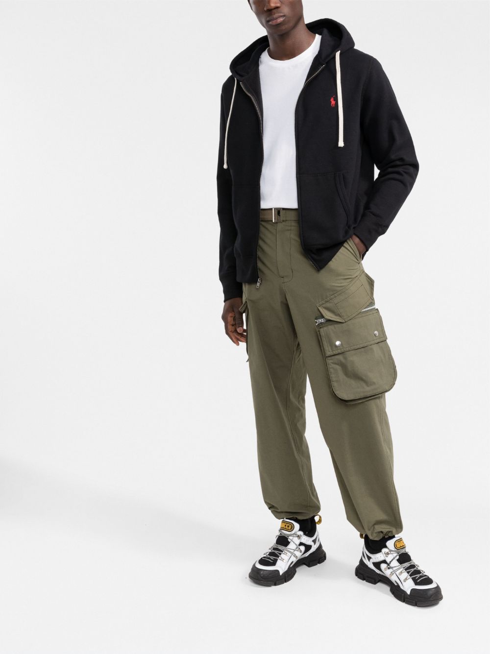 POLO RALPH LAUREN-THE RL FLEECE ZIP HOODIE-710813297001 POLO BLACK