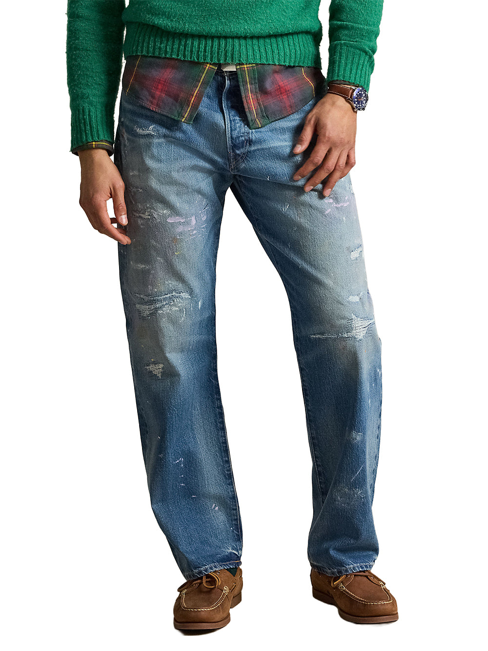 POLO RALPH LAUREN-VINTAGE CLASSIC DISTRESSED JEAN-710B24579001 ROCKWALL