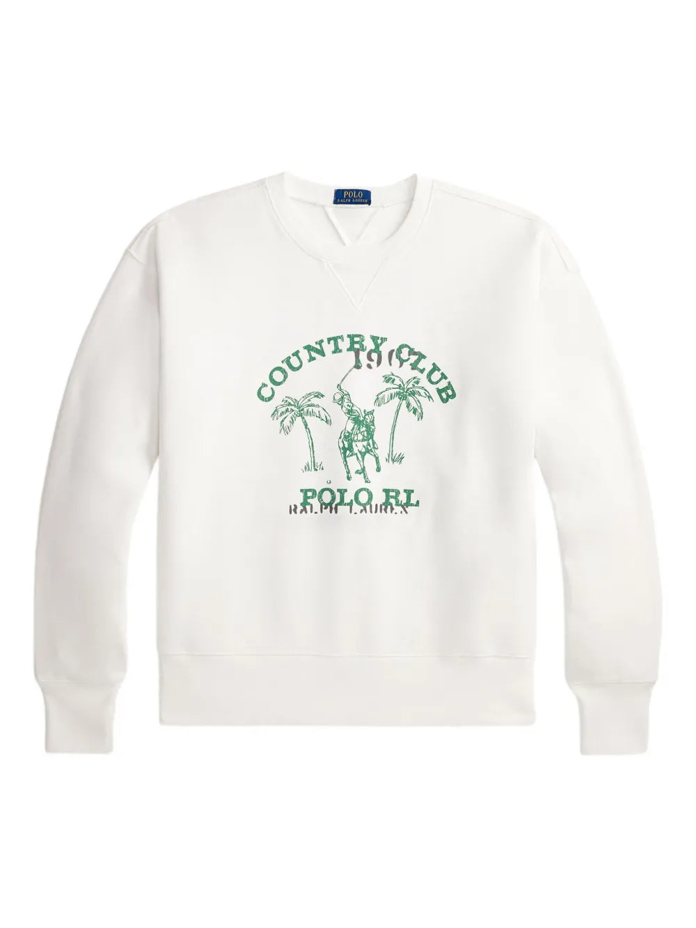 POLO RALPH LAUREN-VINTAGE FIT FLEECE GRAPHIC SWEATSHIRT-710B13518002 NEVIS