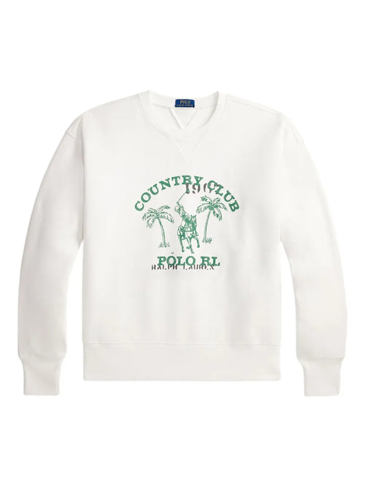 POLO RALPH LAUREN-VINTAGE FIT FLEECE GRAPHIC SWEATSHIRT-710B13518002 NEVIS