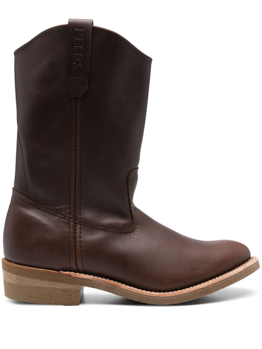 RED WING SHOES-NAILSEAT 11-INCH SOFT TOE PULL-ON BOOT-01155E BROWN