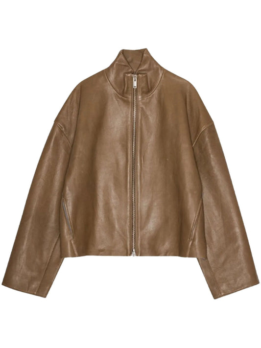 REMAIN-BONDED LEATHER JACKET-5030312261 2261 SEPIA