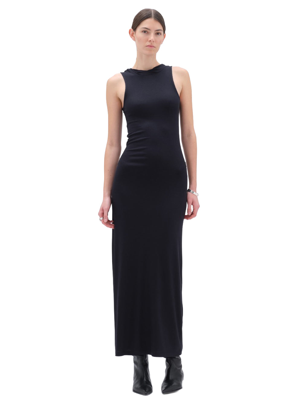 REMAIN-JERSEY MAXI DRESS-502854083 083 ANTHRACITE