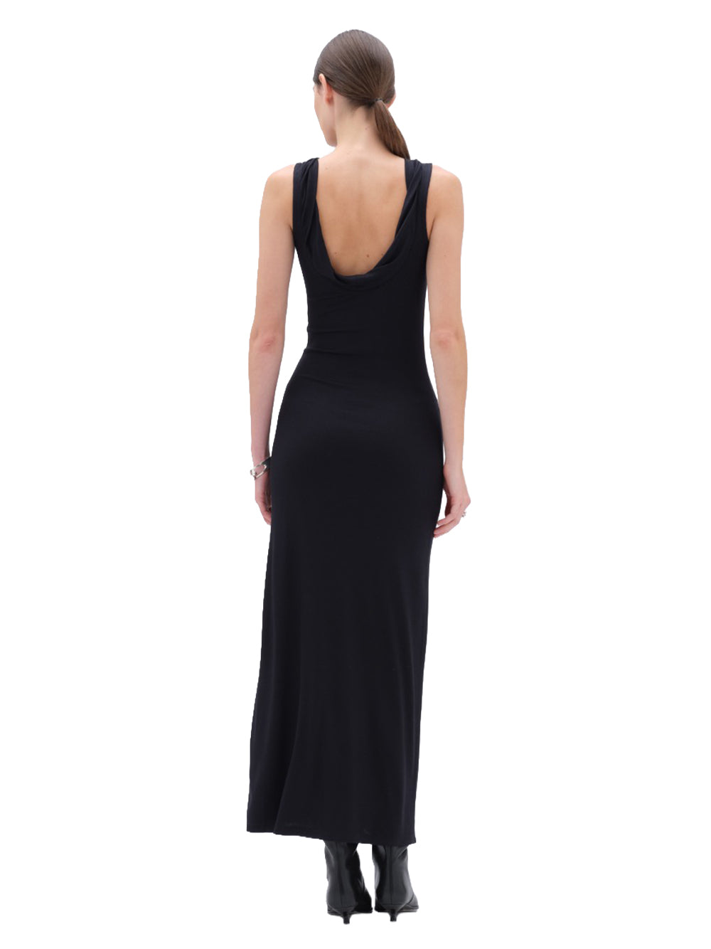 REMAIN-JERSEY MAXI DRESS-502854083 083 ANTHRACITE