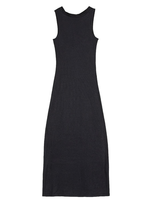 REMAIN-JERSEY MAXI DRESS-502854083 083 ANTHRACITE