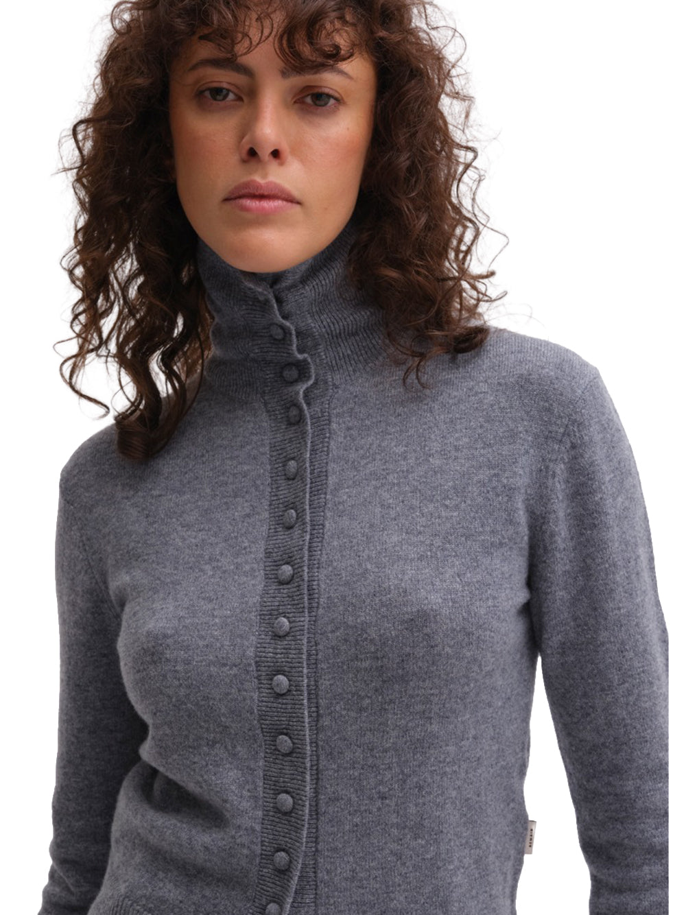 REMAIN-LIGHT KNIT CARDIGAN-5030681472 1472 LIGHT GREY MELANGE