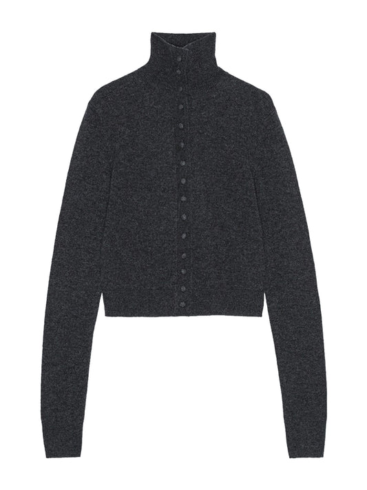 REMAIN-LIGHT KNIT CARDIGAN-5030683080 3080 MOONLESS NIGHT MELANGE