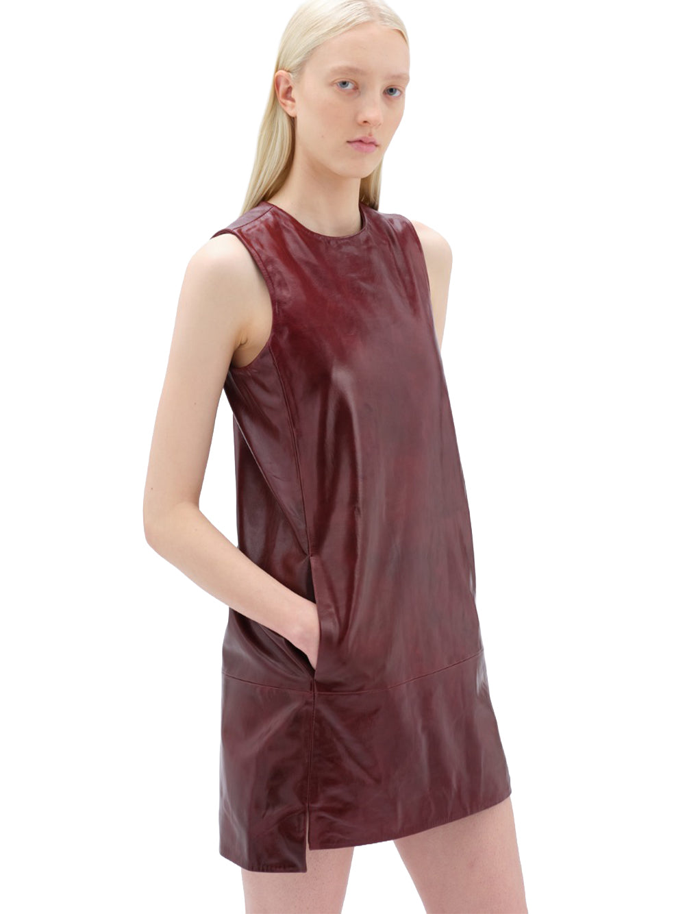 REMAIN-MINI LEATHER DRESS-5029912734 2734 ZINFANDEL